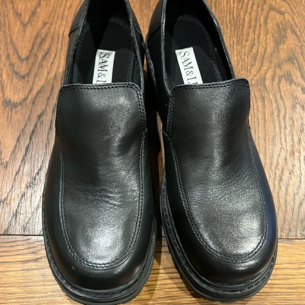 Sam & Libby Leather Loafers Womens 8
